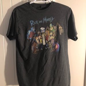 Adult Swim Rick and Morty Grey T Shirt Mens Size Small